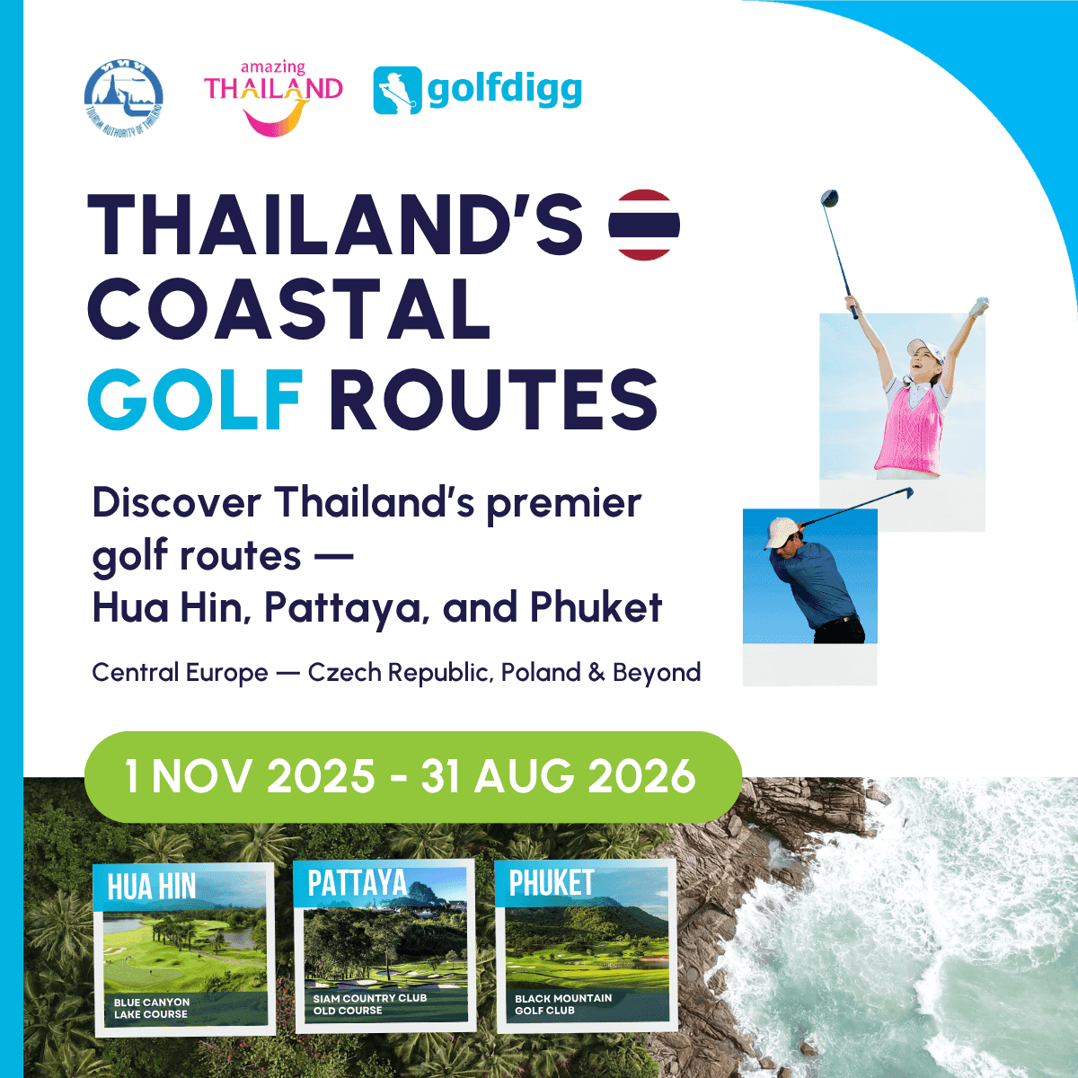 booking golf in thailand